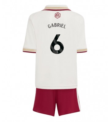 Arsenal Gabriel Magalhaes #6 Tredje trøje Børn 2025-26 Kort ærmer (+ korte bukser)